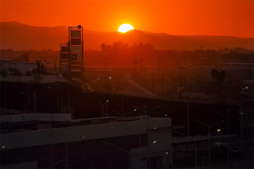 Baja California seguirá registrando altas temperaturas en la zona del Valle de Mexicali.