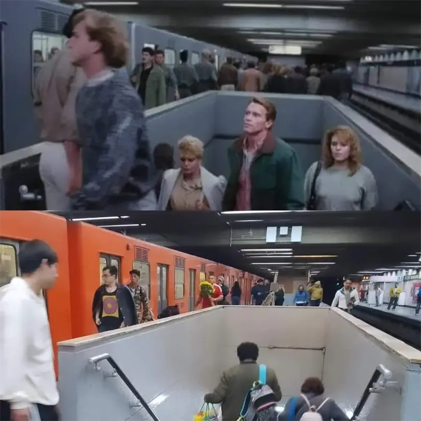 Ciertas escenas se filmaron en el metro. Foto: Cortesía