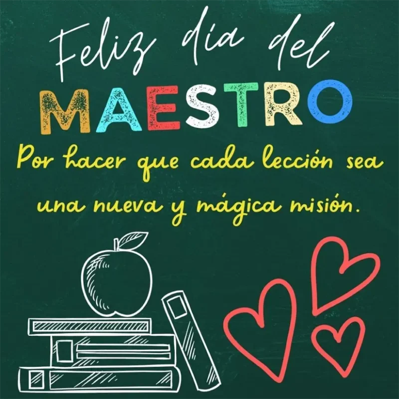Día del Maestro 2026; frases bonitas con imágenes para felicitar a tu esposa o esposo