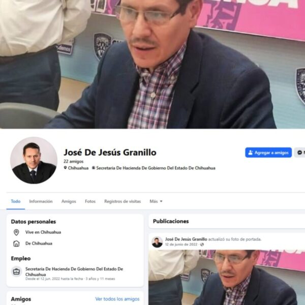 Alerta Hacienda por perfil falso de José Granillo en Facebook