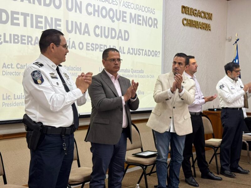 Analizan SSPE y aseguradoras estrategias para agilizar atención de choques menores en Chihuahua