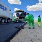 Concluye tren de pavimentación el mantenimiento de la Federal 10