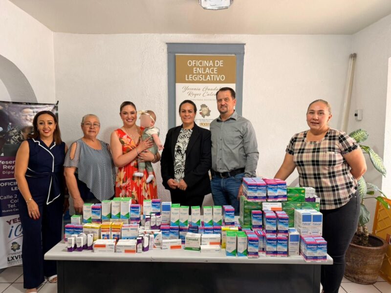 Fortalecen salud con entrega de medicamentos en municipios del Distrito 01