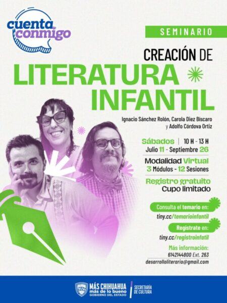 Invita Cultura a seminarios gratuitos de creación literaria