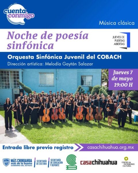 Invitan a concierto sinfónico gratuito en Casa Chihuahua