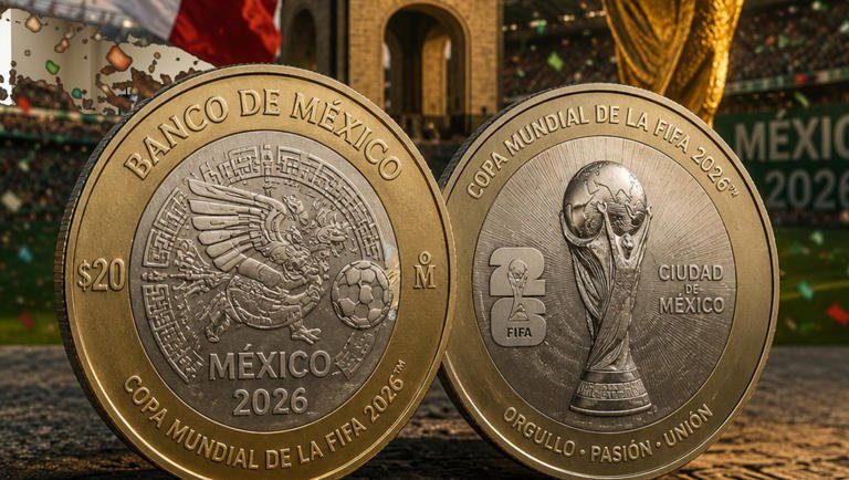 Las monedas oficiales del Mundial 2026 ya comenzaron a venderse y así podrás conseguirlas en México