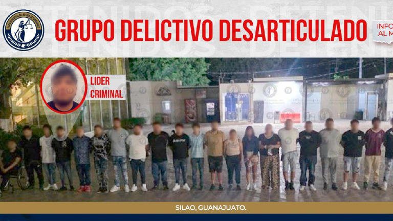 Megaoperativo revienta célula del CJNG en Guanajuato y captura a 22 presuntos criminales