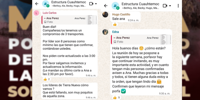 Obligan a líderes morenistas a juntar ocho personas para la marcha del sábado