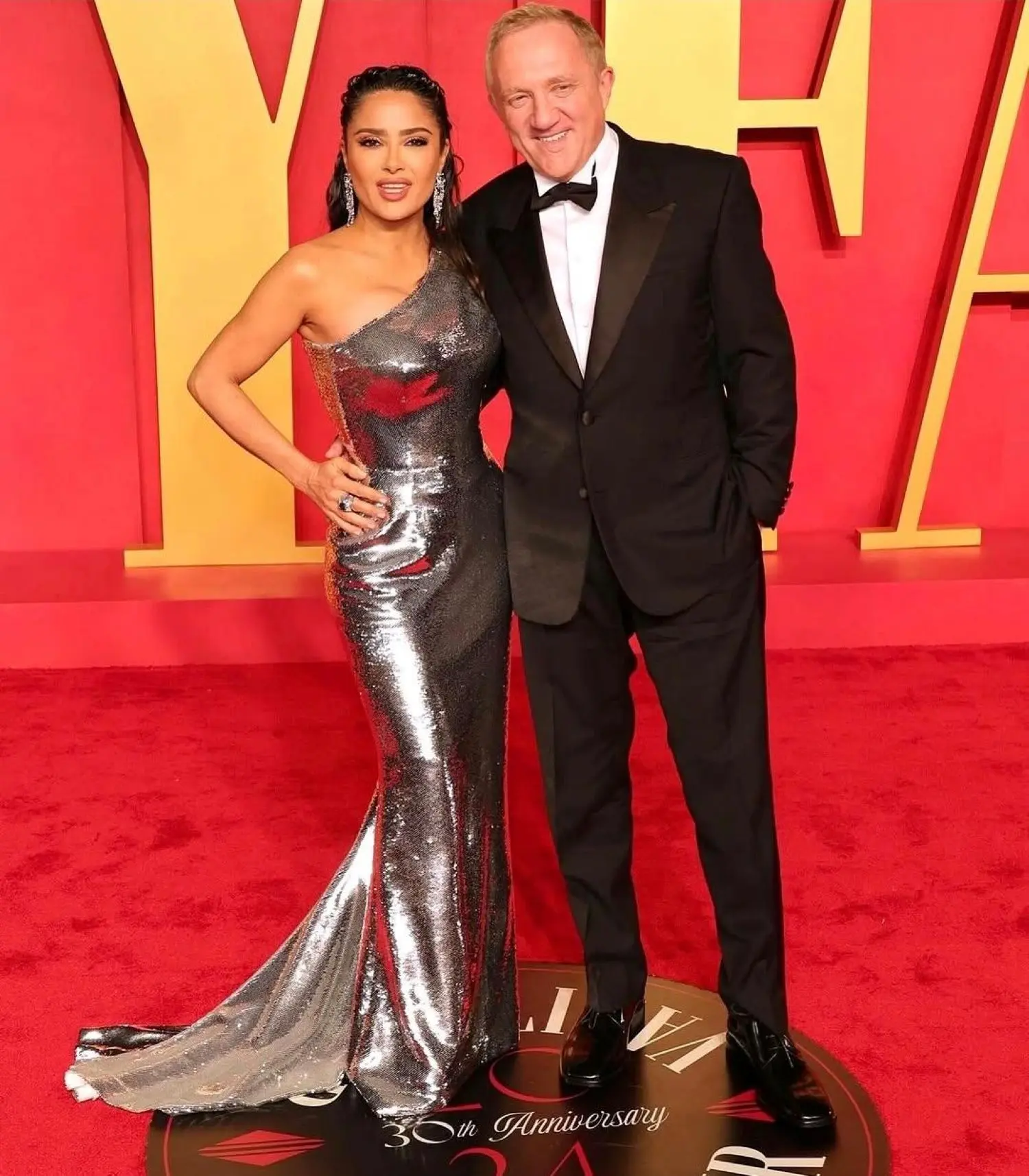 Salma Hayek está casada con el francés François-Henri Pinault. Foto: Cortesía