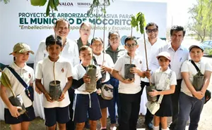 Con plantación de 200 árboles, SEBIDES fortalece áreas verdes en Mocorito, Sinaloa