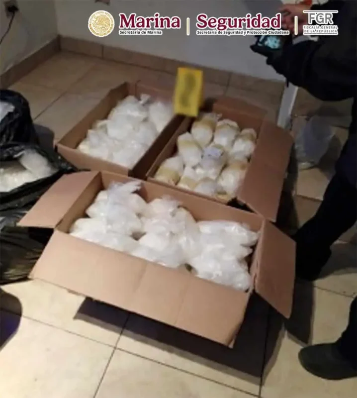 Autoridades federales aseguran 150 kilos de metanfetamina en Baja California