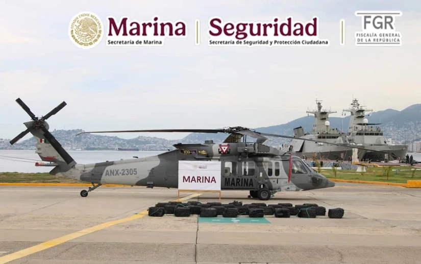 atrullaban frente a Guerrero cuando encontraron 29 bultos; esto fue lo que trasladaron a Acapulco