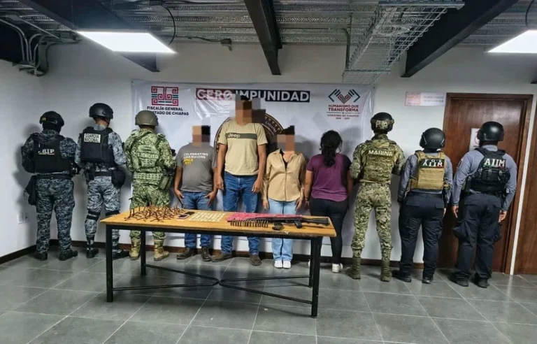 Marina detiene a Rigoberto N, presunto líder de un grupo delictivo en Chiapas