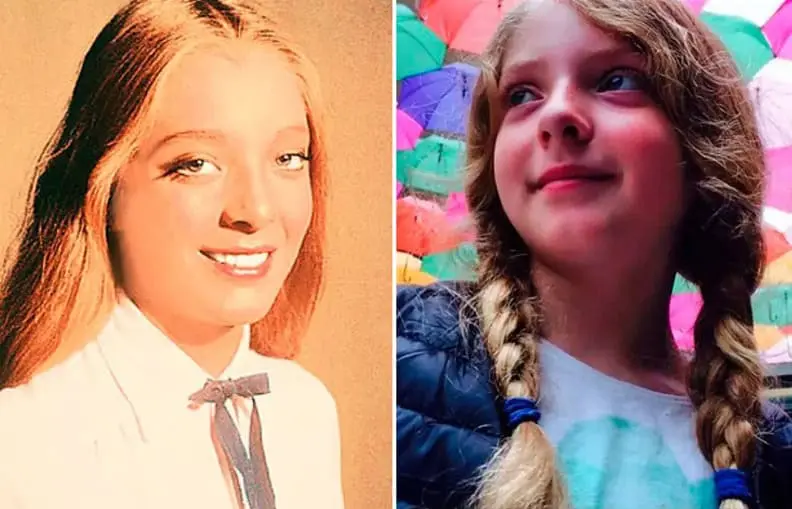Constanza es identica a su mamá.