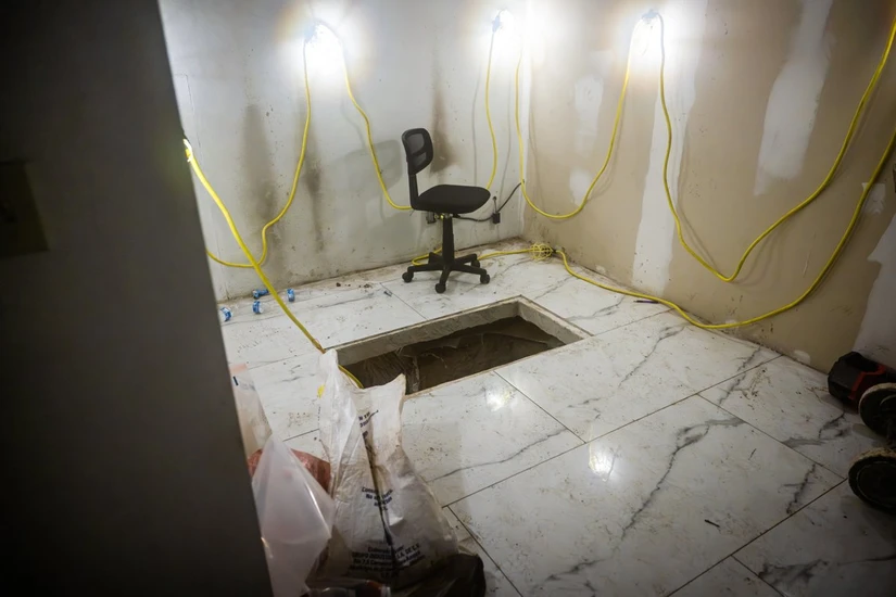 Descubren túnel transfronterizo con ventilación, electricidad y sistema de rieles