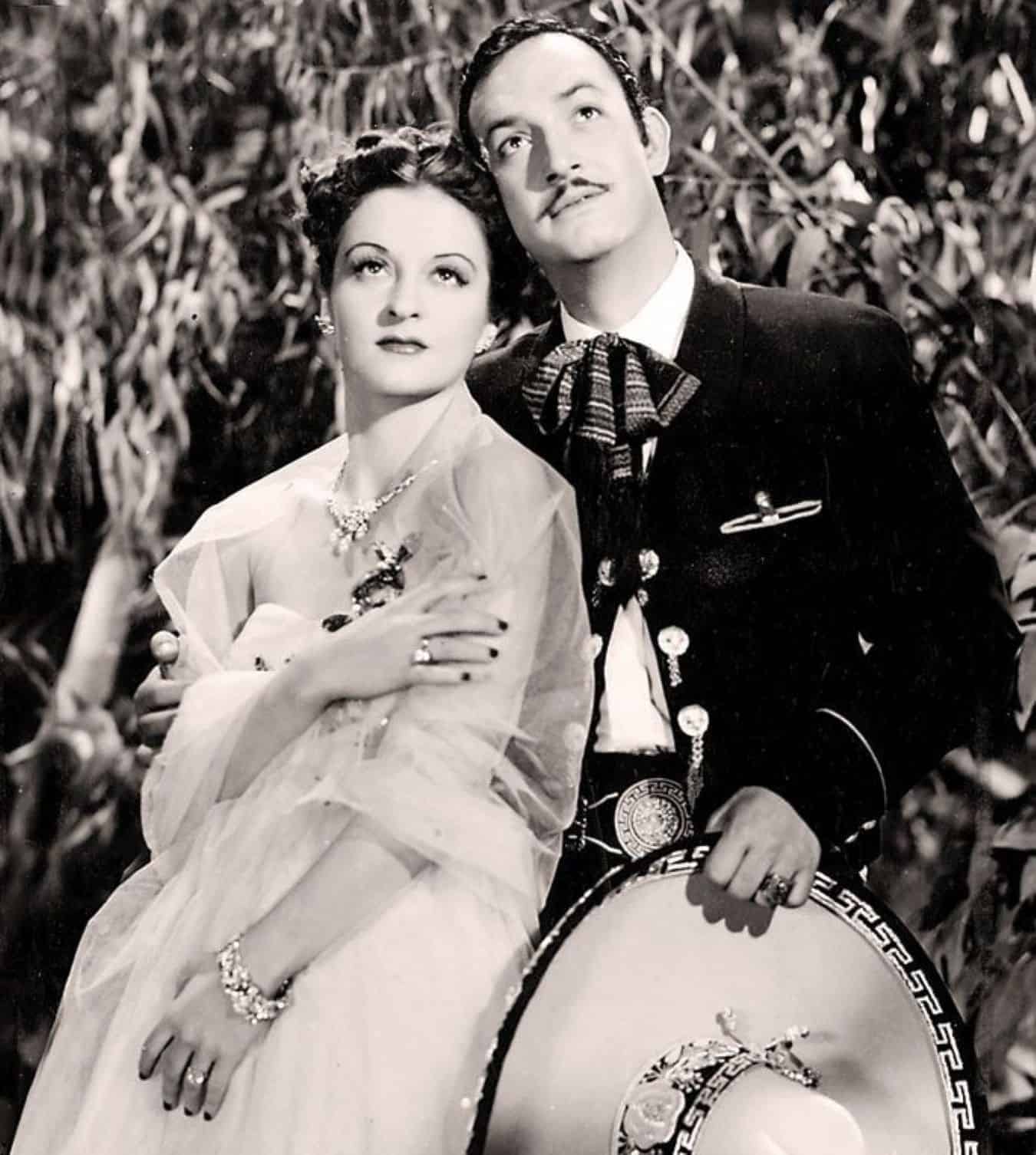 Jorge Negrete con la actriz Gloria Marín. Foto: Cortesía