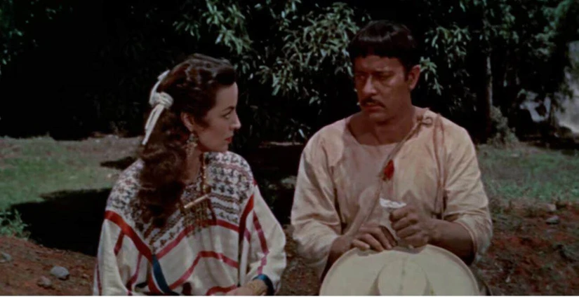 María Félix y Pedro Infante en la película de Tizoc. Foto: Cortesía