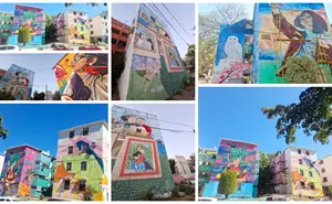 Murales llenan de color, paz, esperanza y unión a Infonavit Cañadas en Culiacán