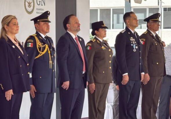Acude Maru Campos a ceremonia del 7mo Aniversario de la Guardia Nacional
