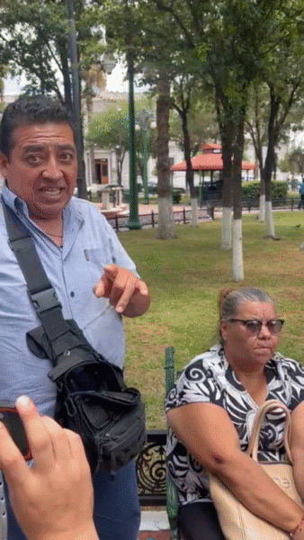 Amenaza acompañante de lideresa a compañero de la prensa
