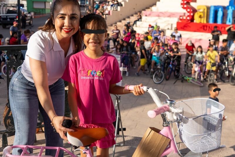 Promueven el uso de la bicicleta con paseo en Aquiles Serdán