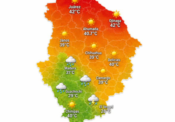 Continuará calor intenso con lluvias aisladas