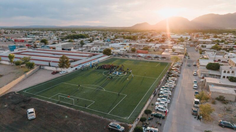 ”En Camargo vamos a pasar de 2 espacios con pasto sintético, a sumar 15 espacios deportivos de calidad más”: Jorge Aldana
