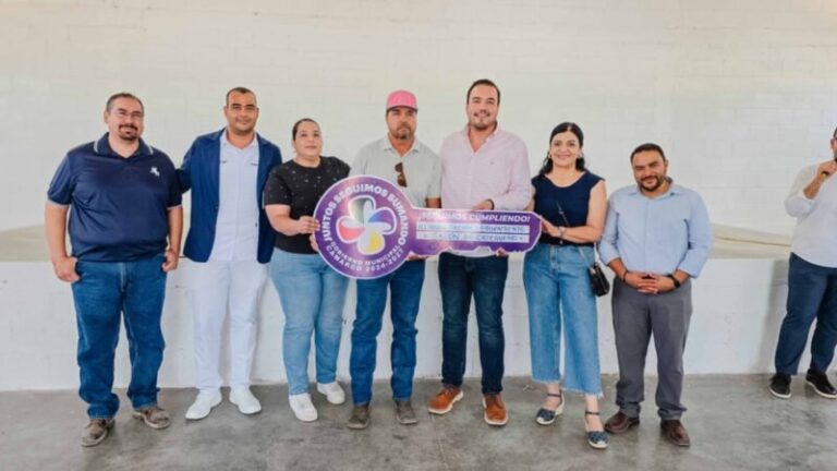 Entrega Gobierno Municipal salón ejidal remodelado y equipado en la comunidad de Ortegueño