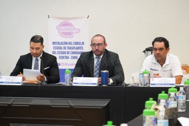 Instalan Consejo Estatal de Trasplantes para fortalecer la donación de órganos en Chihuahua