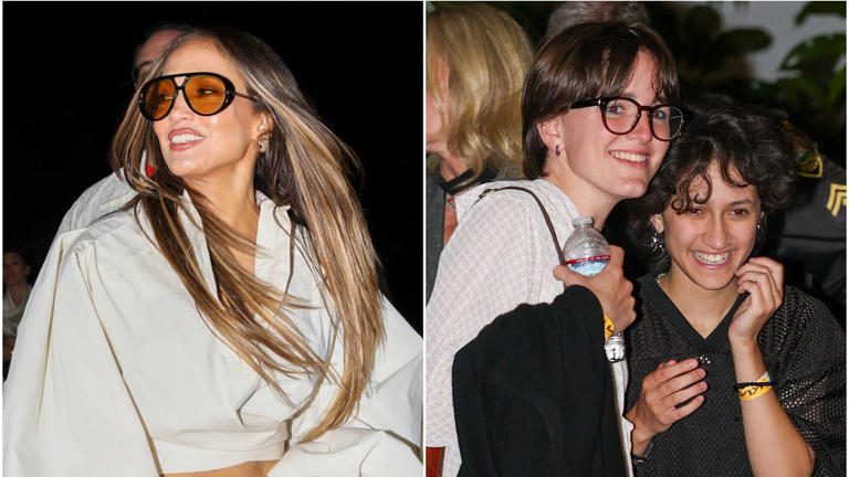 Jennifer Lopez disfruta una noche especial junto a su hijo Oskar y Fin Affleck en concierto de Ariana Grande