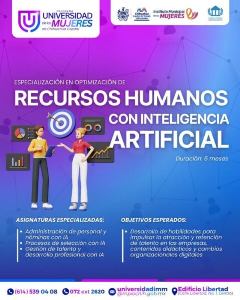 Ofrecen especialización en inteligencia artificial en Universidad de las Mujeres
