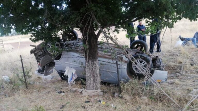 Resulta joven lesionado tras volcadura en la carretera Cuauhtémoc–Anáhuac