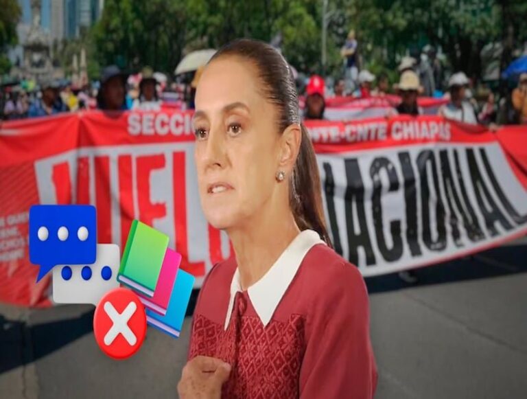 Sheinbaum enfrenta presión política tras nuevas tensiones con la CNTE