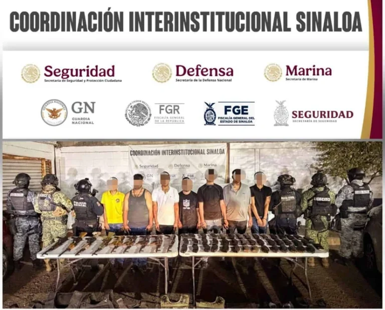Caen nueve personas armadas en Culiacán; dos son menores y varios resultaron lesionados al intentar huir