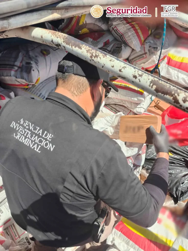 Aseguran 88 kilos de fentanilo ocultos en un tractocamión en carretera de Sonora; hay un detenido