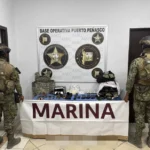 Cateo en Puerto Peñasco deja cuatro detenidos y decomiso de droga, cartuchos y equipo táctico