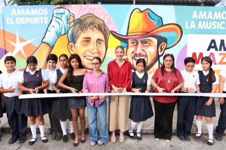 mural Donde Nacen los Campeones en Mazatlán