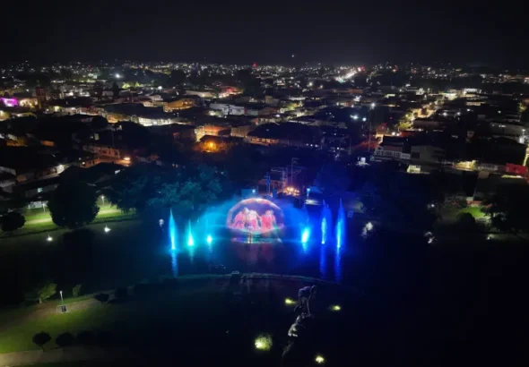 Enamoran Fuentes Multimedia en el Lago Las Garzas de Guachochi