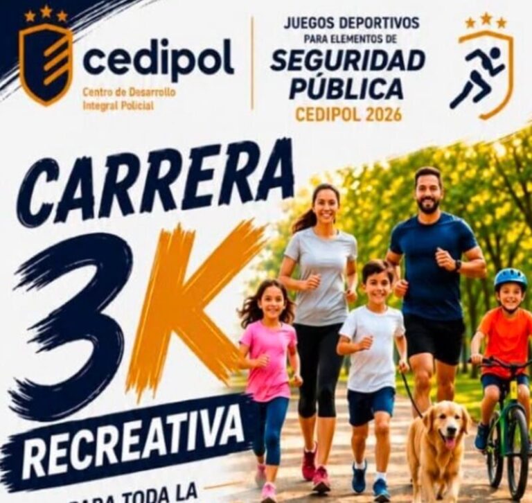 Tendrá CEDIPOL su carrera 3K el 26 de julio