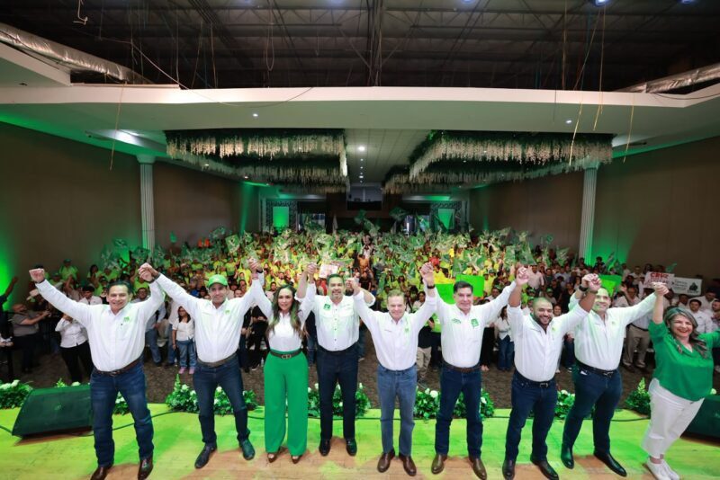 Cruz Pérez Cuéllar recibe el respaldo de la dirigencia nacional del Partido Verde
