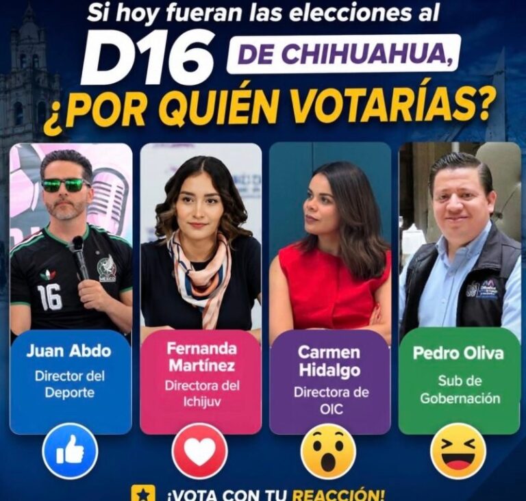 Aparece «encuesta» del Distrito 16 con perfiles que nadie pidió